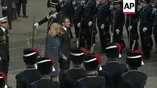 Macron attends wreath laying in Netherlands