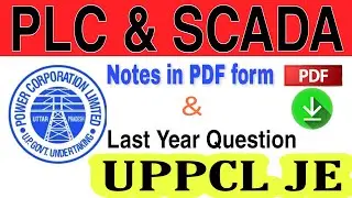 #UPPCLJE  PLC & SCADA Basic notes in PDF form for UPPCL JE | Manjeet Singh