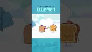 Cubemelt turns into a naughty prankster! #shorts #cubemelt #cartoon