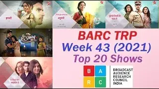 BARC TRP OF WEEK 43 (2021) : Check Out The Top 20 Shows of This Week