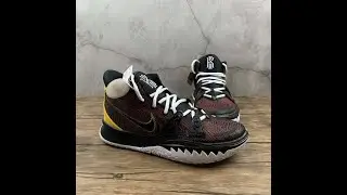 Hot Nike Kyrie 7 EP Rayguns Black University Gold CQ9327 003 Shoes 8
