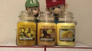 YANKEE CANDLE LEMON CANDLES REVIEW: RETIRED AND HARD TO FIND) #yankeecandle