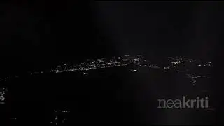 Η Σαντορίνη τη νύχτα από ψηλά – Ένα θέαμα που κόβει την ανάσα