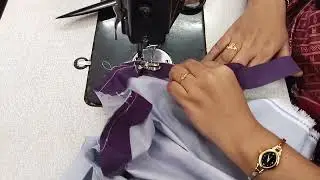 How to sew apple cut top//Apple cutting top stitching for beginners//round collar stitching
