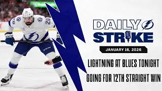 Lightning Looking for 12th Straight Win Tonight In St. Louis