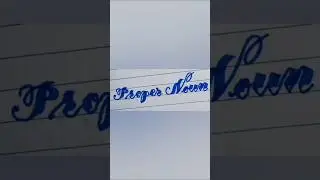 Proper Noun Calligraphy | Beautiful Handwriting Art | English Grammar Calligraphy #handwriting