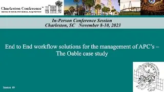 End to End workflow solutions for the management of APC&rsquo;s &ndash; The Oable case study