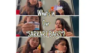 WHAT&rsquo;S IN OUR SARKARI BAGS? &bull; INSIDE OUR EVERYDAY OFFICE BAGS🤭