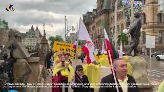 Iranian-Canadian Communities & MEK Supporters Rally in Ottawa, Urging Canadian Gov to Blacklist IRGC