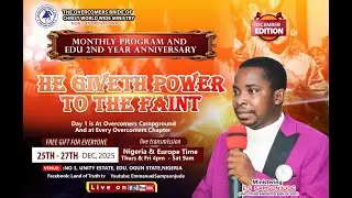 HE GIVETH POWER TO THE FAINT  || BY E.S SAMSONJUDE