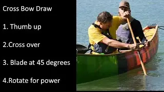 Cross Bow Draw: Canoe Strokes