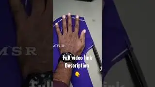 Cross Cut Plain Blouse Cutting | Normal Blouse | short video | @MSRTAILORINGTUTORIAL