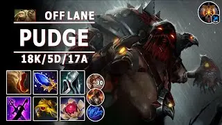 Pudge Off Lane | 7.30c | Super Tanking with Massive Spell Steal | Dota 2 Immortal Gameplay