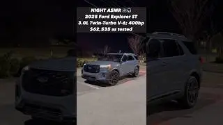 CAR ASMR: Does the 2025 Ford Explorer ST Shine at Night as a Sporty and Premium SUV?
