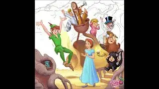 Coloring Peter Pan Disney coloring page in happy color! Satisfying Timelapse! #disney #happycolor