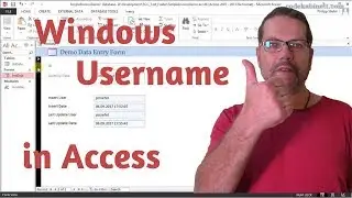 Access - How to log the Windows Username