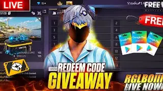FREE FIRE LIVE GIVEAWAY CUSTOM ROOM 😍| FF LIVE REDEEM CODE GIVEAWAY WITH CUTE GIRL |CUTE PARI GAMING