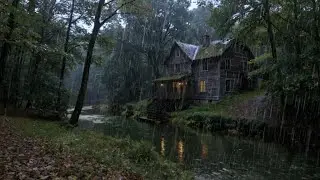 Close Your Eyes and Unwind | Heavy Rain Forest and Thunderstorm Sounds for Deep Sleep and Relaxation