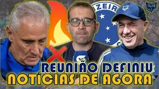 SAIU ❌️🔥 REUNIÃO BATE O MARTELO SOBRE SAÍDA DO TITE - ELE FICA | JARDIM + NEWS DO CRUZEIRO #futebol