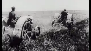 Fordson F трактор. Поднимают целину в Крыму. (1927).