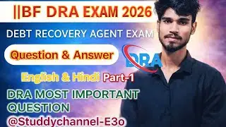 D.R.A. Exam Question Answer Latest DRAExam Question Answer 2026 (DebtRecovery Agent) most Important 