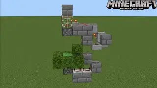 Minecraft Bedrock 1.21 / Slimeblock Piston Launcher (Tutorial)