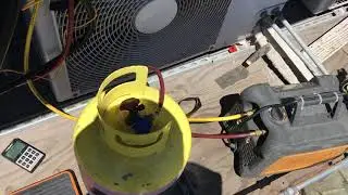 Small recovery machine definitely is not as fast as the larger NAVAC 4 cylinder Recovery machine