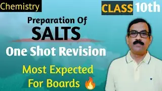 Preparation of Salts in 5 Minutes 😱 | Class 10 Chemistry Board Exam