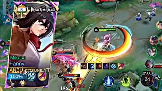 SUPER AGGRESSIVE FANNY GAMEPLAY | MIKASA FANNY | MLBB