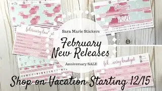 February NEW Releases & Anniversary SALE | Sara Marie Stickers | UPCOMING SHOP VACATION |