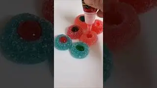 A combination of three Juicy Drop gummies #Juciy DROP GUMMIES #jellydrops #candy #gummy #mukbang