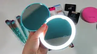GLAM HOBBY rechargeable dimmable LED travel mirror 1X/7X