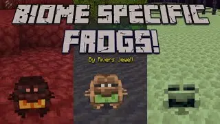 Biome Specific Frogs! - Blockbench - Minecraft Unreleased Mobs