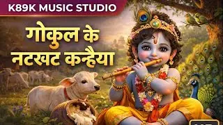 Gokul Ke Natkhat Kanhaiya 🦚 | Soulful Krishna Bhajan | Flute Melody | HD 3D Krishna Darshan