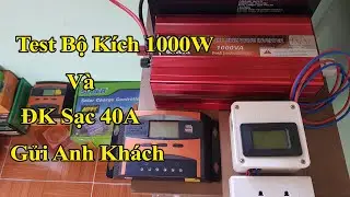 Bộ K&iacute;ch Điện 1000W Sin Chuẩn Kết Hợp Với Điều Khiển Sạc 40A - Suoer  FPC -1000AL, ST-C1240