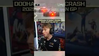 Jack Doohan & Carlos Sainz Crash Live Reaction