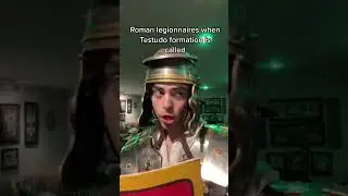 Roman legionnaires when Testudo formation is called ￼#rome #history #memes #shorts #roman #short