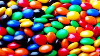 choco gems candy mixing into bath tub | Alpha Candy ASMR |Satisfying  skittles video