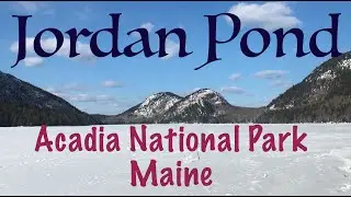 Jordan Pond in the Winter - Acadia National Park Maine