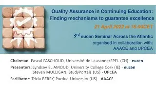 2022 eucen Seminar Across the Atlantic