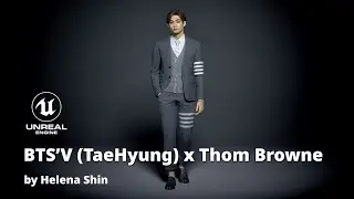W.I.P - BTS'V (TaeHyung) x Thom Browne/ UE5 Real-Time by Helena Shin