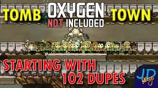 102 Dupes & 102 Cycles  ⚰️ Ep 1 💀 Oxygen Not Included TombTown 🪦 Survival Guide, Challenge