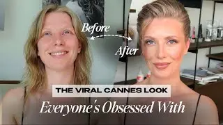Recreating Elsa Hosk’s Cannes Red Carpet Makeup & Hair | Peachy Soft Glam Make-Up Tutorial