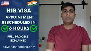 How to Get Early H1B & H4 VISA Appointment Rescheduled - USCIS Emergency Appointment from India