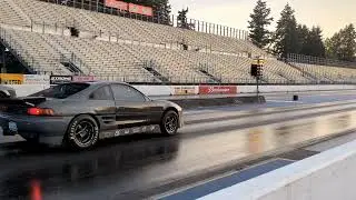 Toyonda Mr2 Drag Car K24 All Motor First Launch.. a bit too much on the hit..