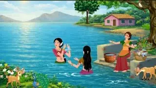 तीन_सहेलियां_और_कुंड_तालाब_में_छुपा_गहरा_रहस्य_#hindistoryanimation #youtubeshorts #cartoon 