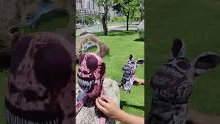 monster monkey vs monster rabbit........