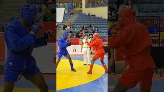 ATEBA Gautier (CMR) hits KEITA Dji (GUI) with knockout at the African #SAMBO Championships 2024