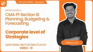 Corporate Level of Strategies | CMA USA | Part 1 | Section B | Malayalam