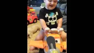 Baby laughing